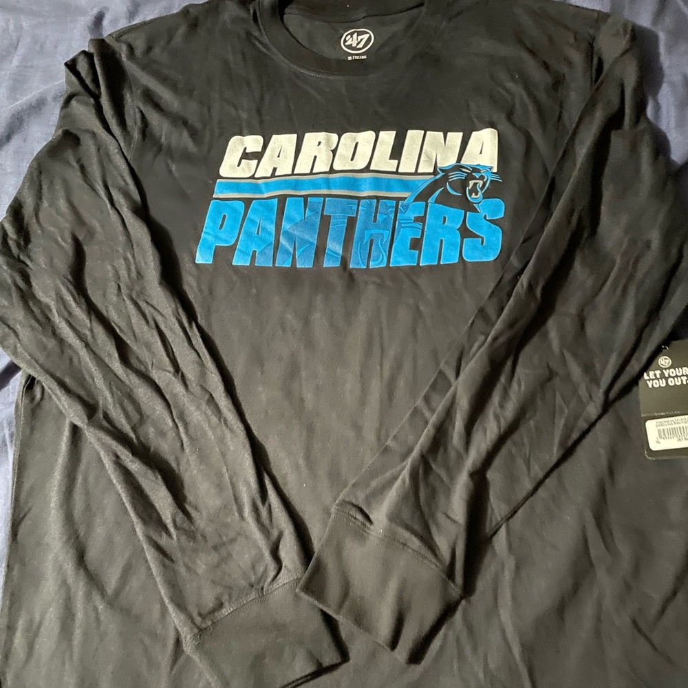 Carolina Panthers Men’s Long Sleeve T-Shirt Retails for $60